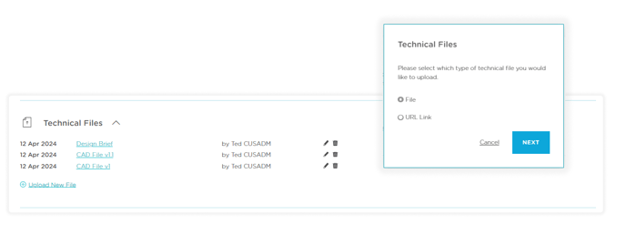 Design Technical Files